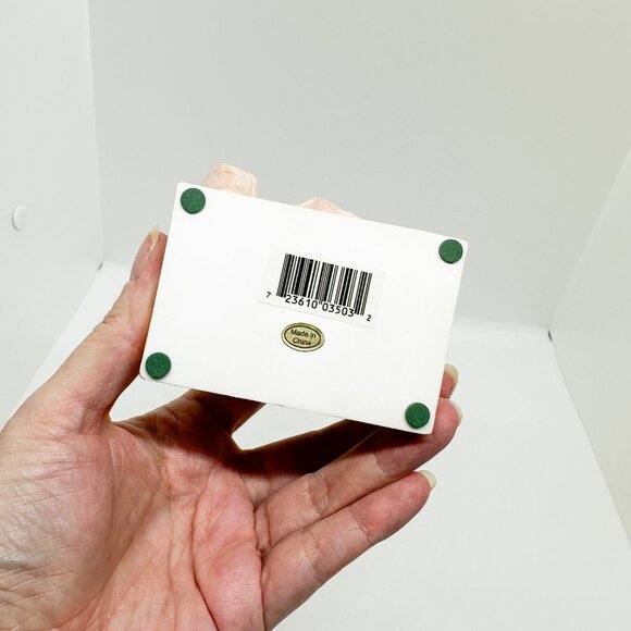 SOLD VTG Lenox Country Artist Orange Tabby Cat Feline Fashion Shoe Bow Shopping - Picture 7 of 8